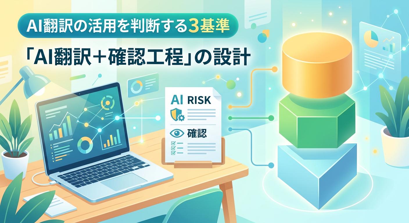 AI翻訳をそのまま使ってはいけないケース｜用途・体制・文書特性の3基準